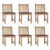 Day and Night - Day and Night Garden Chairs 6 Units with Solid Teak Wood Cushions