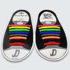 Fashion Sport Shoelaces Elastic Silicone Multicolor Teen Men Boys Girls Women 16pcs/set