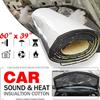 1/1.5/2/3m 1000*10mm Car Hood Engine Firewall Heat Mat Deadener Sound Noise Proof Insulation Deadening Aluminum Foil