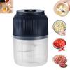 Electric Garlic Chopper Mini Rechargeable Cordless Veggie Chopper with 6 Blades Portable Electric Garlic Mincer for Kitchen Gadget
