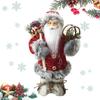 Big 12inch Standing Santa Doll (Plush) - Christmas Themed Kids Xmas Gift Perfect Decor for Christmas Tree Home & Wedding Party