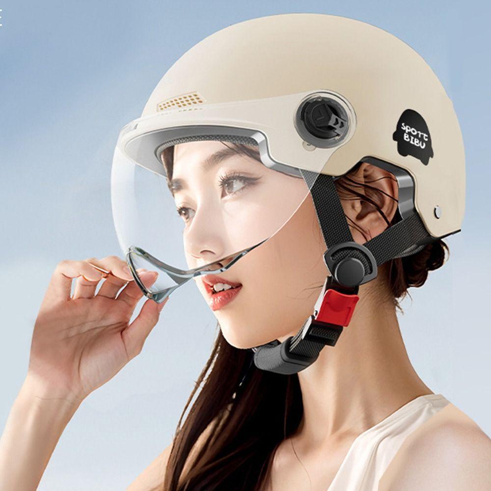 Sunscreen Electric Bicycle Helmet Lightweight Cycling Helmet  Motorcycle Accessories