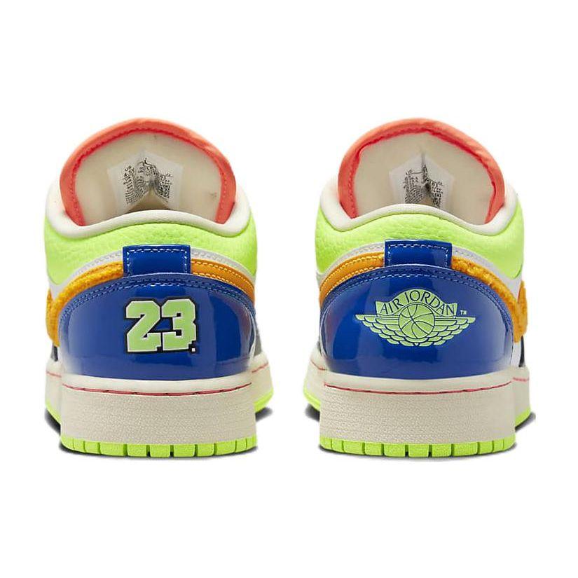 Air Jordan 1 Low GS Hoops Kids Sneakers Multi-Color White Coconut-Milk FB1835-181