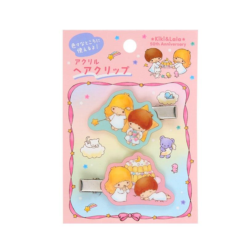 Sanrio Kiki & Lala 50th L Little Twin Stars Acrylic Multi-Clip (Aurora Retro)