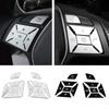 Steering Wheel Button Switch Trim Cover Sticker Fit For Mercedes Benz A B C E ML GL CLA GLA GLK SL SLK Class W176 W246 W212
