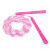 Pink Soft Jump Rope Adjustable Plastic Beaded String Shape Keeping for Men Women Kids