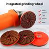 Grinding Sheet Diamond Abrasive Deburring Grinding Discs 50/100/200 Grit Kit Paint Preparation Discs