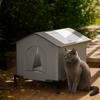 Waterproof Insulated Cat House Foldable Outdoor Pet Tent Feral Cat Shelter Four Seasons