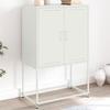 VidaXL Highboard White 68.5x38.5x107 Cm Steel, Buffet, Cupboard, Sideboard, Cabinet, Storage Cabinet, Cabinet 846511