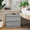 VidaXL Bedside Tables 2 Pcs Sonoma Grey 50x39x43.5cm Engineered Wood815825