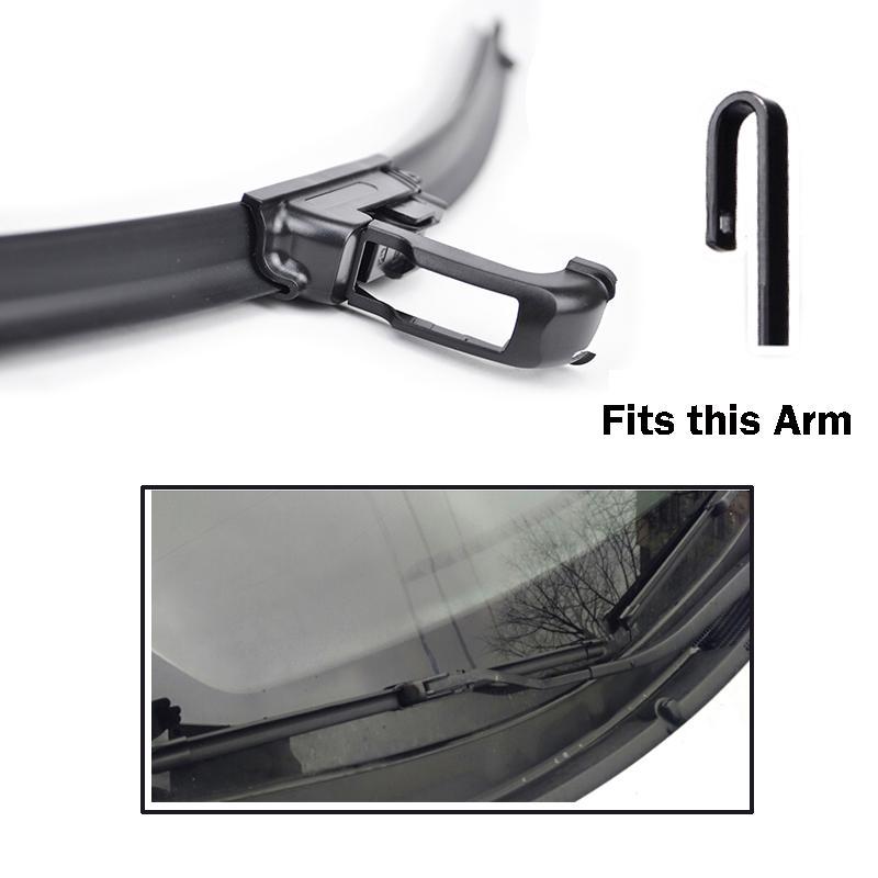 For VW PASSAT B5 B6 B7 B8 CC Double Rubble Car Wiper Accessories Auto Parts Cleaning Windshield Windscreen Frameless