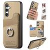 Horizontal Flip Phone Case with RFID Blocking for Samsung S25 Ultra S24 Plus S23 Ultra A13 A14 A15 A16 A56 360° Rotatable Ring Kickstand Wallet Case