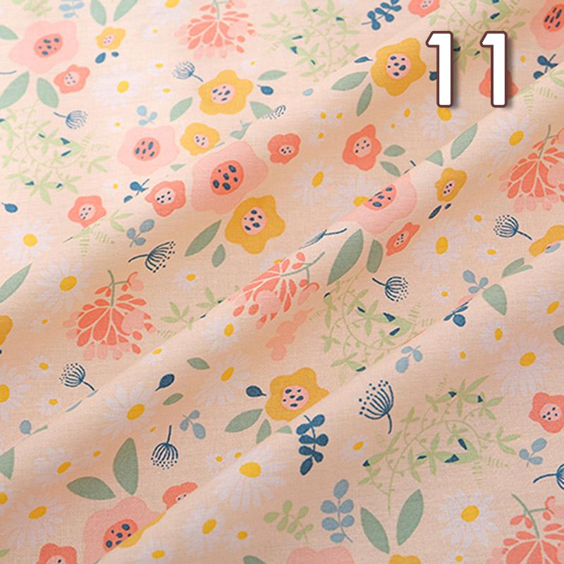 100*150cm Pastoral Style Small Floral Printed Cotton Fabric Summer Thin Flower Fabric For DIY Dress Patchwork Sewing Accessories