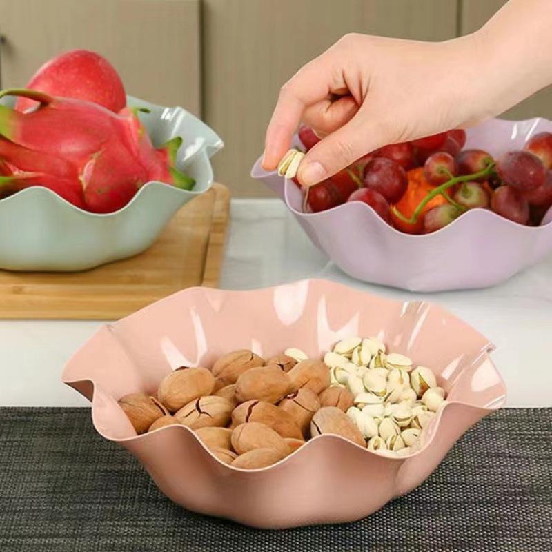 Lotus Leaf Fruit Plate Multi-Functional Household Snack Candy Fruit Office Desktop Festive Living Room, High Value, Light Luxury