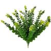 20 Pcs Artificial Eucalyptus Leaves Stems Eucalyptus Stems Green Real Touch Leaf Branches for Home Office Bouquet Centerpiece Wedding Decoration