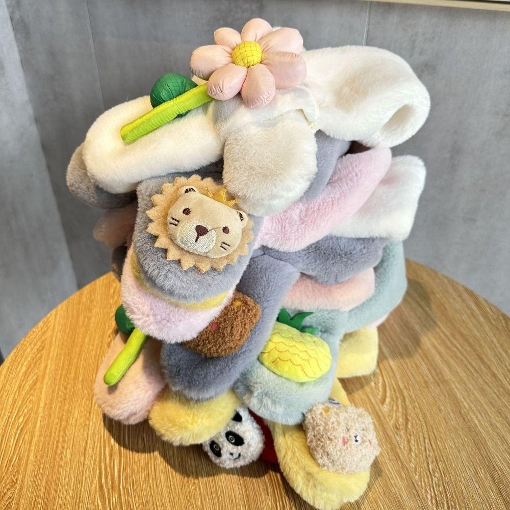 Thick Children Scarf Soft Cold-Proof Collar High Quality Bear Cross Scarf  Autumn Winter