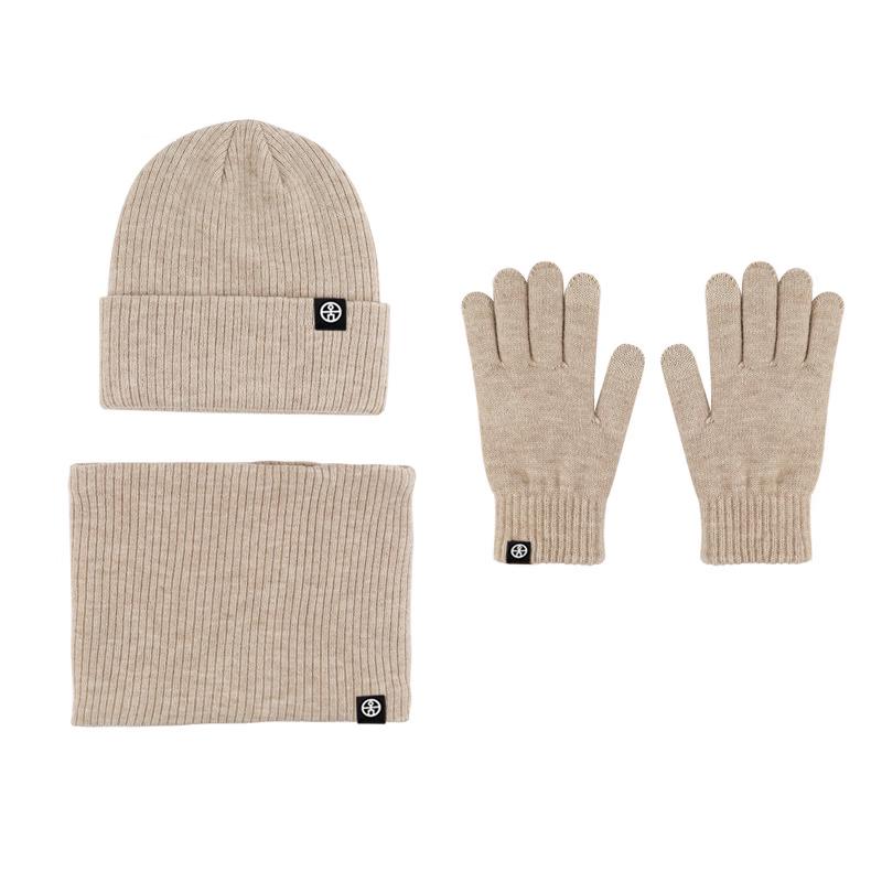 Windproof Warm Knitted 3-Piece Set