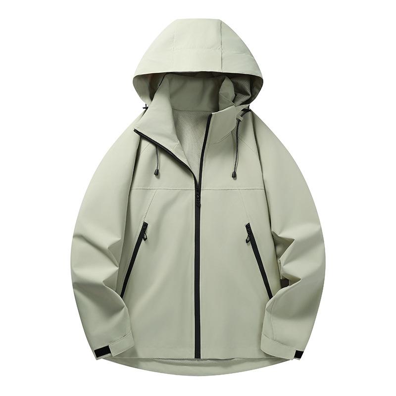 Cozy Up Mens Rain Jacket Waterproof with Hooded Hiking Coat Lightweight Windbreaker