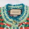 Gucci 691588 Multicolor Cotton Maxi GG Short Sleeve Knit Cardigan Tops XS multicolorUsed