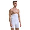 Men Breathable High Waist Slimming Bodysuit Shorts Compression Shapewear Pants