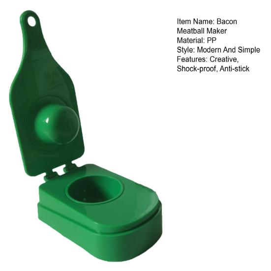 Bacon Meatball Maker Banana Press Mold Meatball Express Maker Shock-Proof Cup Shape Meat Processor Kitchen Tool for Home School Restaurant