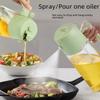 Dual-Purpose Glass Oil Spray Bottle for Kitchen & Air Fryer: Leak-Proof, Atomizing Sprayer