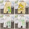 Baby Thin Onesie Summer Newborn Short Sleeved Crawl Suit Cartoon Pajamas for Boys and Girls
