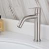 304 Stainless Steel Deck Mounted Bathroom Basin Sink Faucet Vanity Vessel Sinks Tap Cold Water Tap
