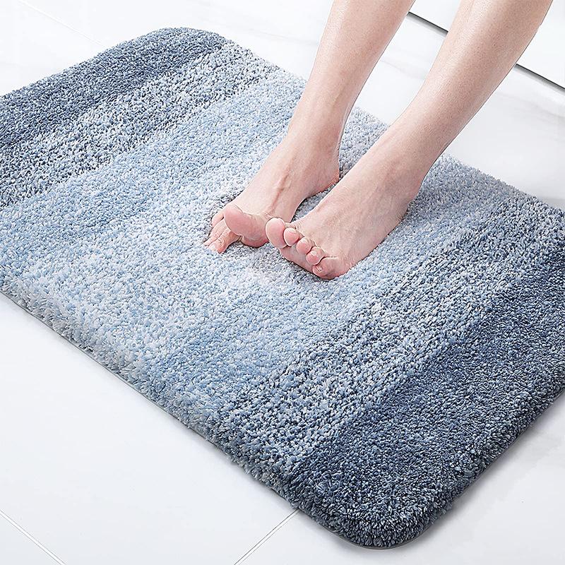 Thickened Bedroom Carpet Bathroom Door Mat Absorbent and Dirt-resistant Household Bathroom Floor Mat Non-slip Mat