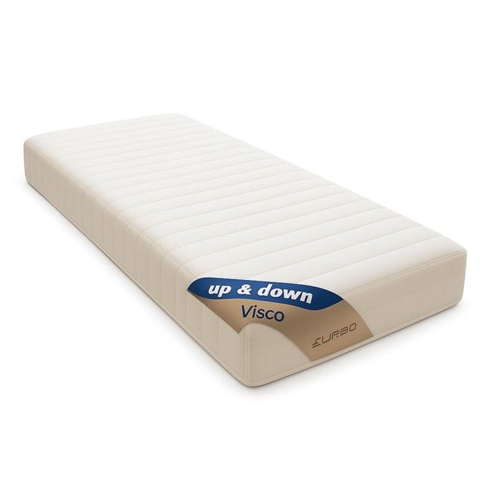 Set of 2 Mattresses 20 Cm for Electric or Mechanical Bed Base Firm Support 90x200 Contact Face Memory Foam 55...