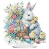 Special Shape Diamond Painting Tabletop Ornaments Kit Cute Rabbit Easter Desktop Diamond Art Kits Egg Flower for Adults Beginner