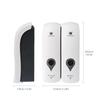 CHUANGDIAN 300ml*2 Wall Mounted Double-Head Manual Soap Dispenser Shower Gel Liquid Shampoo Dispenser Holder