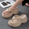 Thick Bottom Eva Women's Flip Flops Summer Beach Chunky Platform Sandals Women Lightweight Non Slip Clip Toe Wedge Slippers