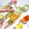 Multifunctional Vegetable Cutter with Steel Blade Slicer Potato Peeler Carrot Cheese Grater Vegetable Slicer Kitchen Accessories