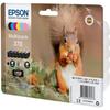 EPSON Multipack 378 Ink Cartridge - Squirrel - Black, Yellow, Cyan, Magenta, Light Magenta, Light Cyan