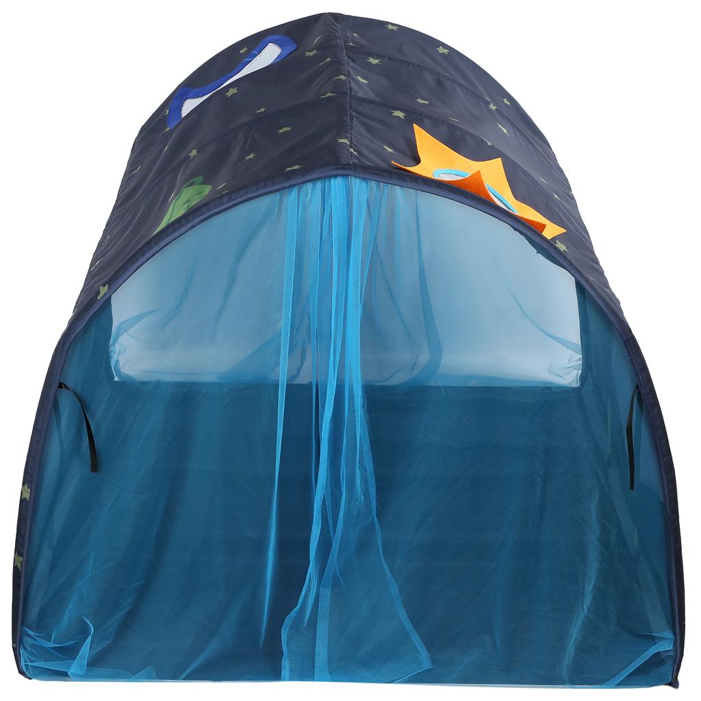 Portable Baby Tunnel Tent Children"s Bed Tent Crawling Tunnel Boys Girls Game House ToysBlue with