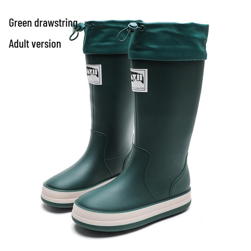 New Fashion Non-Slip Rain Boots: High-Top Waterproof Boots for Women, Men, and Children