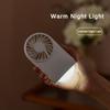 USB Charging Handheld Fan Portable Desktop Fan Equipped with Night Light and Large Capacity Battery Fan