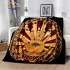 Satanic Gothic Witchcraft Blanket Ouija Board with Hands Occultism Flannel   Soft Four Seasons Portable Camping