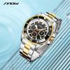 SINOBI Top Luxury Brand Men's Watches Original Fashion Mans Quartz Wristwatches Stainless Steel Male Gifts Clock