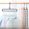 Nine-Hole Foldable Multifunctional Clothes Hanger and Storage Rack