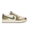Air 1 Retro Low OG GS Year of the Dragon Kids Sneakers Gold Sail Oil-Green FQ6593-100