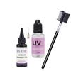 Invisible UV Hair Kit: Ultra-Fast Remover + 30g Glue & Detangling Comb,Natural Look Salon To Home Use