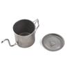 400ml Pour Over Kettle Gooseneck Coffee Kettle and Cup Set with Removable Coffee Spout and Folding Handle