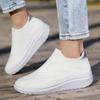 Women's Shoes Spring Large Size New Fly-woven Socks Mesh Shoes Fashion Casual Sports Shoes Women's Running Shoes