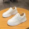 (Clearance Price Is Non-refundable)! Platform White Shoes Women's 2025 Versatile Lace-up Heightening Breathable Casual Board Shoes Muffin