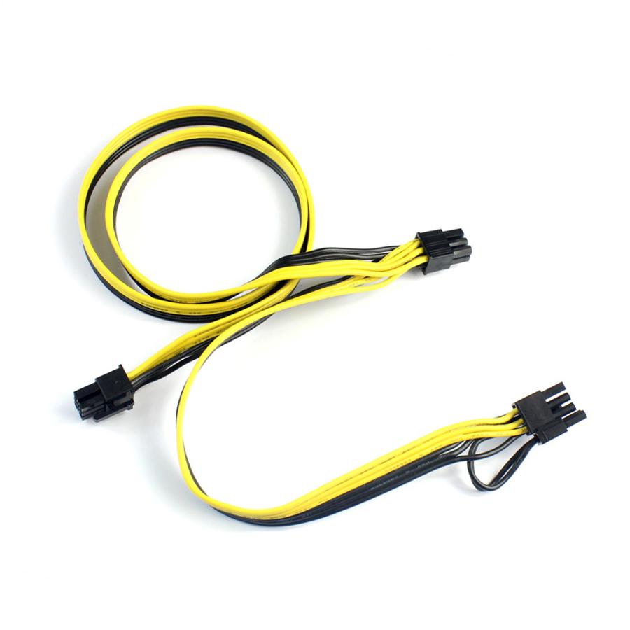 5Pcs Modular PSU Power Supply Cables PCIE 6pin To 8pin +6pin Splitter Cable Cord