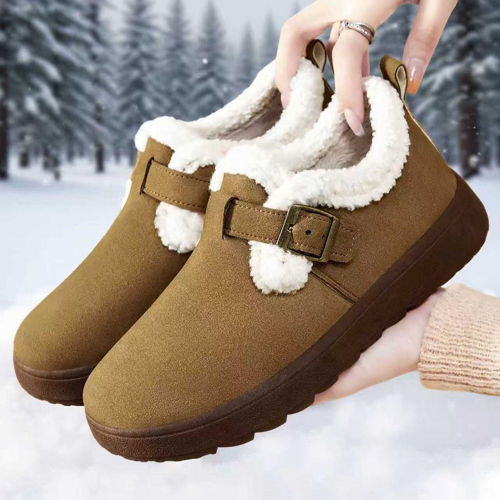 Cotton Shoes, Thick Snow Boots, Warm Cotton Boots, Versatile Ankle Boots, and Women's Boots for Outerwear
