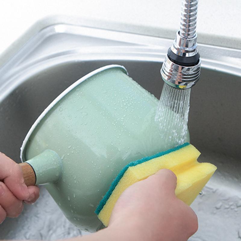 2pcs Swivel Faucet 360 Degree Removable Faucet Extension Tube Kitchen Bathroom Water Tap Filter Foam Sprayer Accessories