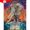 Cross Stitch Rhinestones 5D Diamond Painting Elephant DIY Full Round Diamond Embroidery